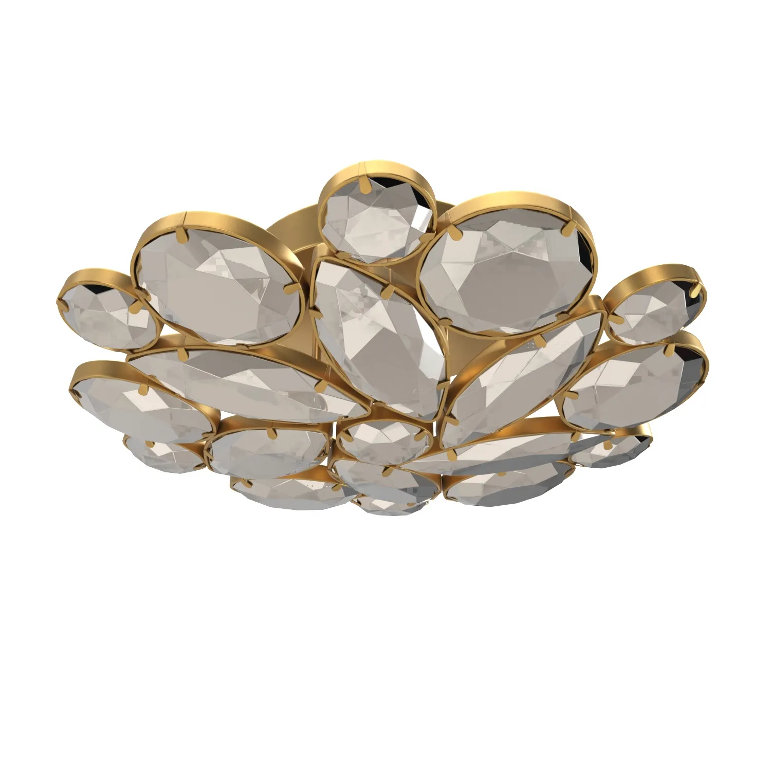 Lloyd Medium Round Flush Mount PBR 3D Model_01